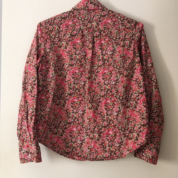 LIBERTY ART FABRICS Multicolor Rose Print Cotton shirt XS - Picture 3 of 5